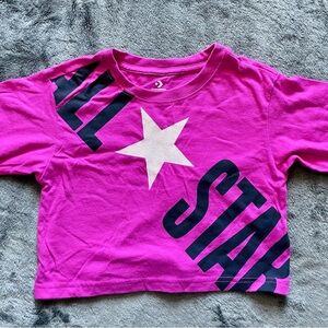 Converse purple cropped shirt size 5T
